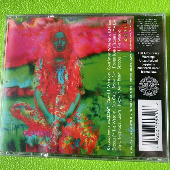 Sealed M.I.A. Matangi CD Explicit - Picture 2 of 3